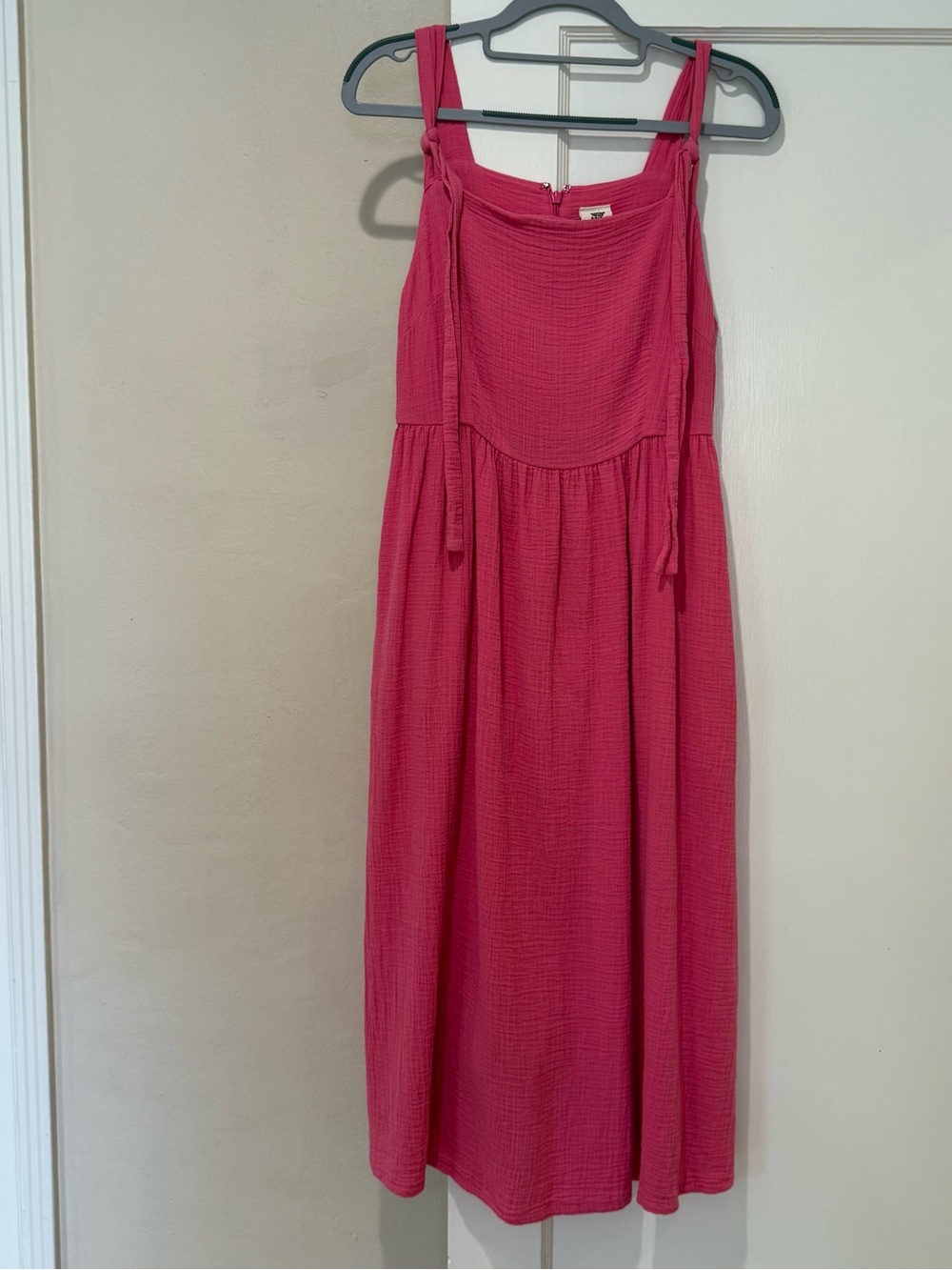 Lucy and Yak Pink Women's Sleeveless Summer Midi Dress